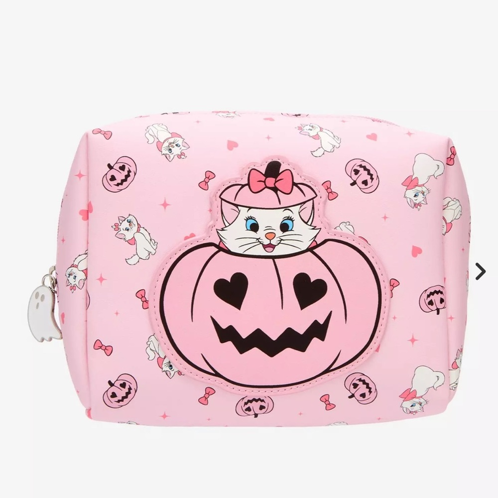 Disney The Aristocats Marie Halloween Jack-o-Lantern Pink Pumpkin Complete Set - Picture 2 of 16